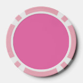 Chic Roze Mut Bruin Witte Uil Tot Gziens Poker Chips (Achterkant)