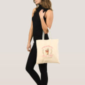 Chic Roze Overcafeïnehoudende Mom's Club Koffie Tote Bag