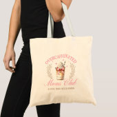 Chic Roze Overcafeïnehoudende Mom's Club Koffie Tote Bag