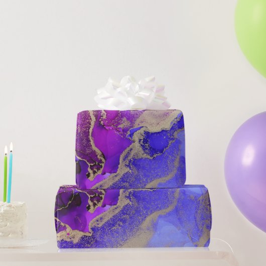 Chic roze Paarse juwel zonder tong Cadeaupapier (Feestgeschenken)