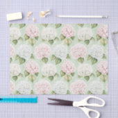 Chic Roze Romantisch Blauw Wit Bloemen Huwelijk Tissuepapier (Craft)
