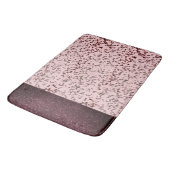 Chic roze Roze Blush Glittery Marble Badmat (Gekanteld)