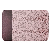 Chic roze Roze Blush Glittery Marble Badmat (Voorkant)