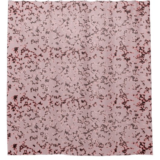 Chic roze Roze Blush Marmer Douchegordijn (Voorkant)