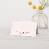 Chic Roze Script Trouwtafel Nummer Plaatskaartje (Achterkant)
