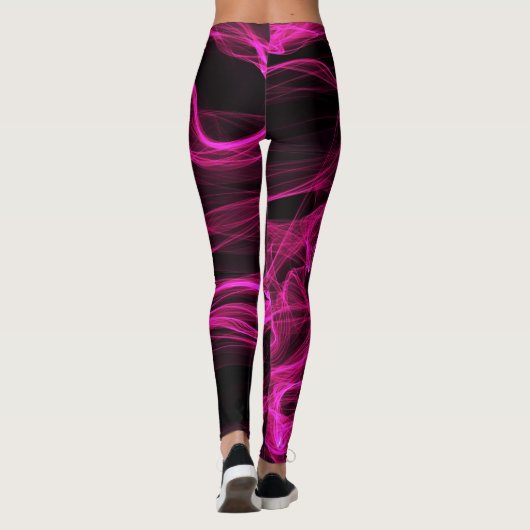 Chic roze Shock Wave Leggings (Achterkant)
