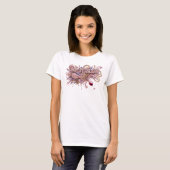 Chic Roze SIPS ELK LANGZAAM T-shirt (Voorkant volledig)
