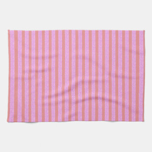Chic Roze Strepen Geometrische Keuken Handdoeken