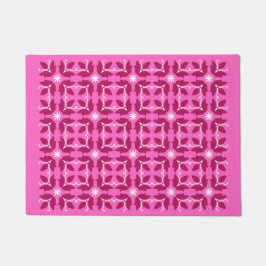 Chic roze Tegel Flowers Pattern Small Deuren Deurmat