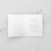 Chic Roze Waterverf Bow Girl Baby shower Bedankkaart (Binnen)