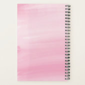 Chic Roze Waterverf Wash Modern Planner (Achterkant)