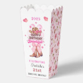 Chic Roze Westerne Cowgirl Happy Birthday Mooi Bedankdoosjes (Voorkant)