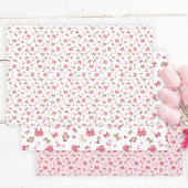 Chic Roze Westerne Cowgirl Laarzen, Petten & Bogen Inpakpapier Vel