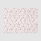 Chic Roze Westerne Cowgirl Laarzen, Petten & Bogen Tissuepapier (Voorkant)