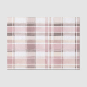 Chic Roze Witte Crème Plakken Stripes Kerstmis Tissuepapier