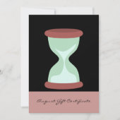 Chic Roze Zwart Augustus Cadeaubon (Voorkant)