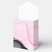 Chic Roze & Zwart Marmer Favoriet Box Bedankdoosjes (Geopend)