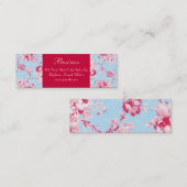 Chic Rozen Blue Skinny Visitekaartje 2 (Voorkant / Achterkant)