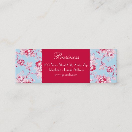 Chic Rozen Blue Skinny Visitekaartje 2 (Voorkant)