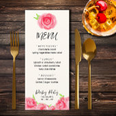 Chic Rozen Floral Derby Day Party Menu
