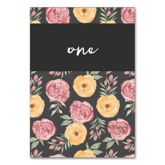 Chic Rozen Tafelnummer Kaart