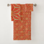 Chic Rust Batik Look 4Allen Bad Handdoek (Insitu)