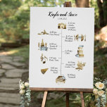 Chic Rustic Gold Waterverf Weddenschap tijdlijn Poster<br><div class="desc">Welkom je gast met dit elegante trouwtijdlijnteken. Ontwerp met prachtige gouden tint-waterverf-afbeeldingen voor de bruiloft van de tijdlijn. Mogelijkheid om de volgorde van de tijdlijnen aan uw behoeften aan te passen door het bewerken met het ontwerpgereedschap. Selecteer gewoon het afbeelding en houd het ingedrukt terwijl u het naar de gewenste...</div>