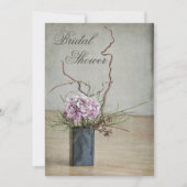 Chic Rustic Hydrangea Arrangement Vrijgezellenfees Kaart (Voorkant)