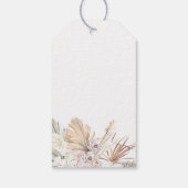 Chic Rustic Illustrated Wedding Drink Favor Cadeaulabel (Achterkant)
