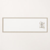 Chic Rustic Modern Beige Monogram Yogamat (Voorkant (horizontaal))