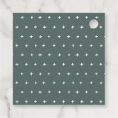 Chic Rustic Pine Bossen Camping Mountain Wedding Bedankjes Labels (Achterkant)