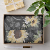 Chic Rustic  Queen Honey Bee Sunflower Tissuepapier (Geschenk)