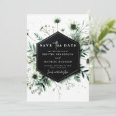 Chic Rustic Romantic Sage Green Wedding Save The Date (Staand voorkant)