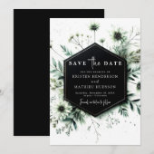 Chic Rustic Romantic Sage Green Wedding Save The Date (Voorkant / Achterkant)
