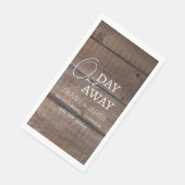 Chic rustieke een dag weg repetitie diner bruiloft servet (Hoek)