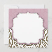 Chic Safari & Cupcake Birthday Kaart (Achterkant)