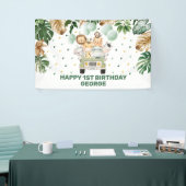 Chic Safari Oerwoud Animals Blush Floral Baby Girl Spandoek (Beurs)