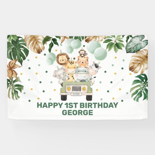 Chic Safari Oerwoud Animals Blush Floral Baby Girl Spandoek (Horizontaal)