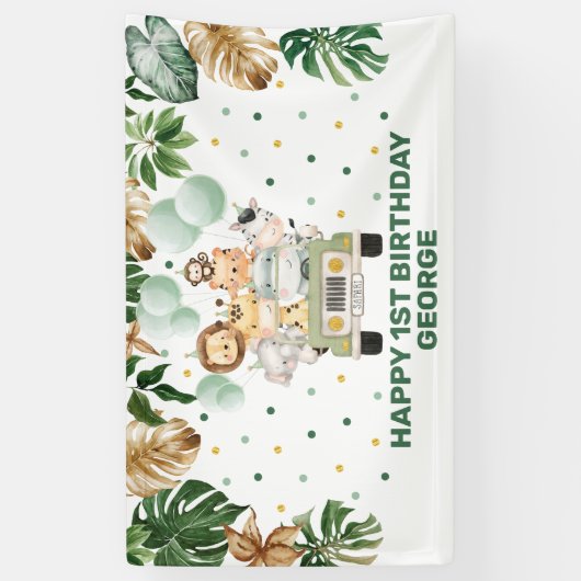 Chic Safari Oerwoud Animals Blush Floral Baby Girl Spandoek (Verticaal)