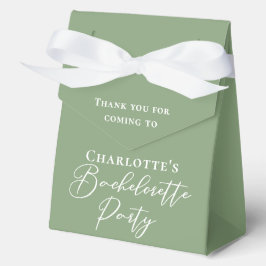 Chic Sage Green Bachelorette Party Personalized Bedankdoosjes