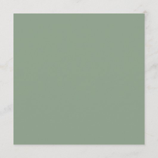 Chic Sage Green Menu (Achterkant)