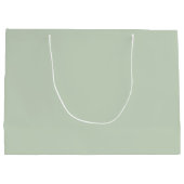 Chic Sage Green minimalist monogram Grote Gift Ba Groot Cadeauzakje (Achterkant)