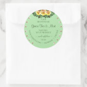 Chic Sage Green Product Labels Yellow Roses Jewels (Tas)