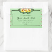 Chic Sage Green Product Labels Yellow Roses Jewels (Tas)