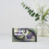 Chic Sage Green Violet Lavender Purple Art Pattern Visitekaartje (Staand voorkant)