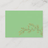 Chic Sage Greenery Woodland Animals Diaper Raffle Informatiekaartje (Achterkant)