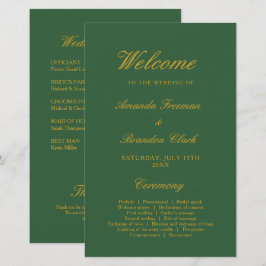 Chic Sage Groen Goud Elegante Huwelijk