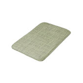 Chic Sage Herb Green Faux Jute Fabric Pattern Badmat (Gekanteld)