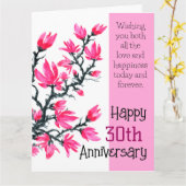 Chic Sakura Roze Bloesem Bloemen Jubileum Kaart (Gele Bloem)