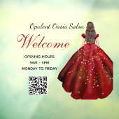 Chic Salon Glamoureuze Luxe Salon Window Decal (Vel 3)